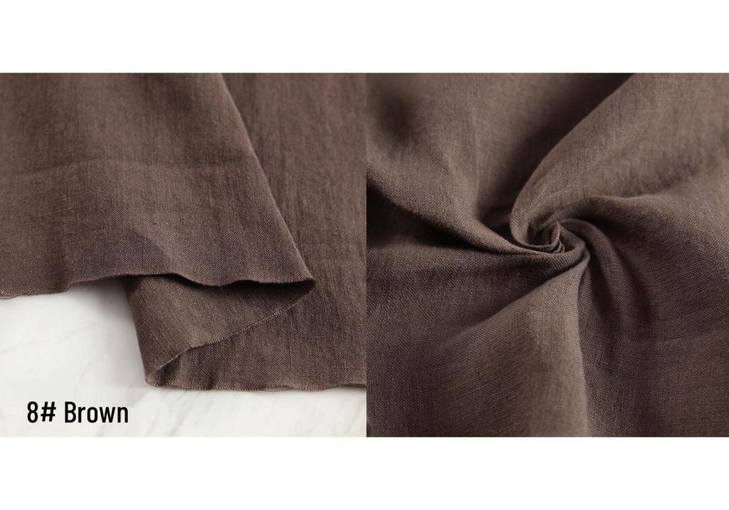 High-Quality Sand Washed Linen-Cotton Fabric for Summer Dresses & Pants