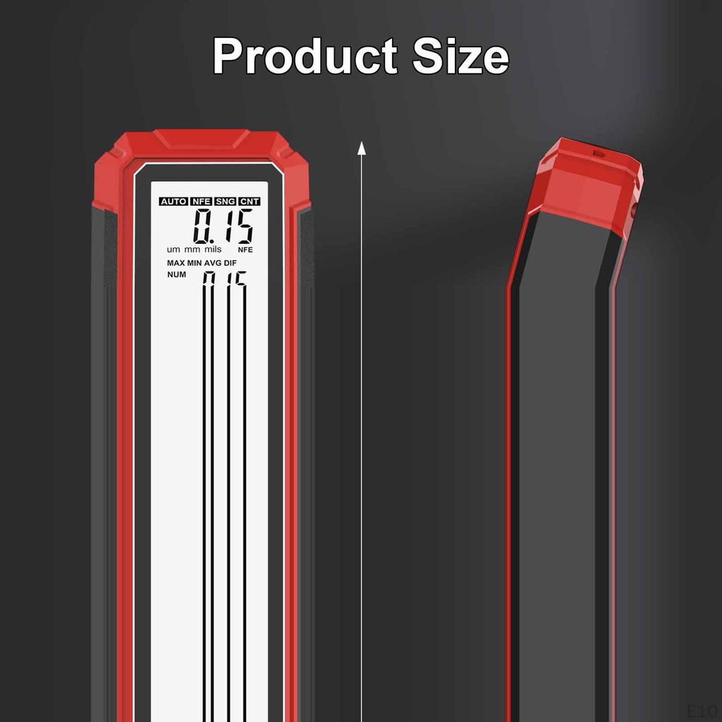 Paint Thickness Gauge Tool Fit Car Coating Measurement Automatic Detection Digital Display