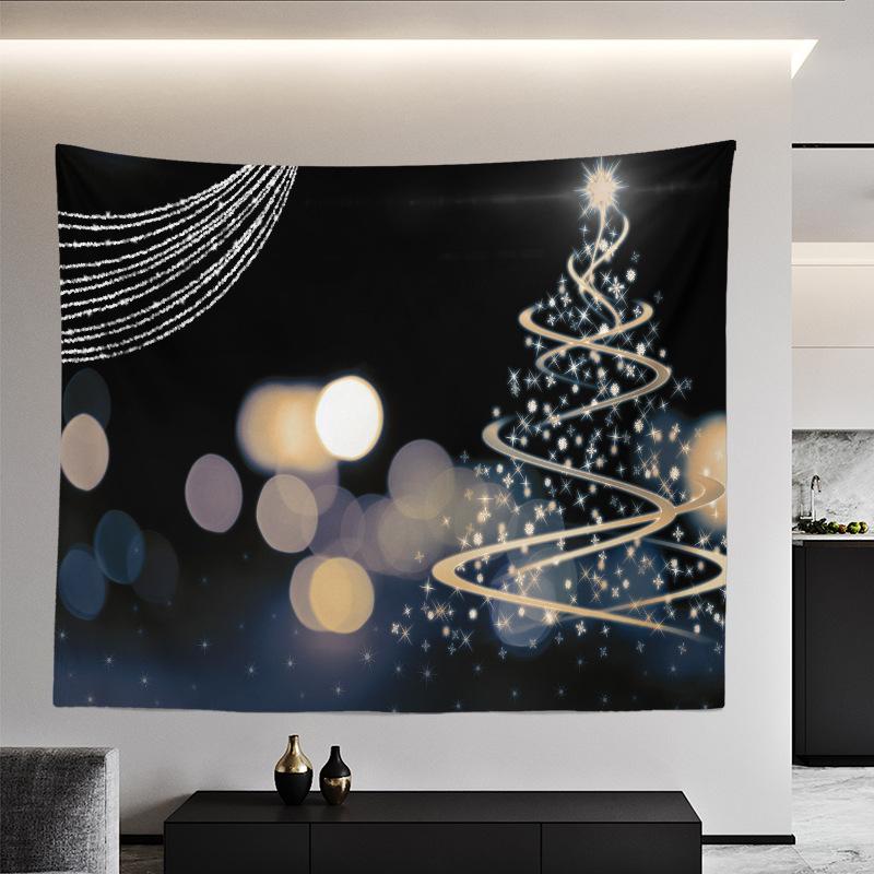 

Рождественский гобелен в европейском и американском стиле, макет спальни, фон, тканевое настенное покрытие 100x75cm