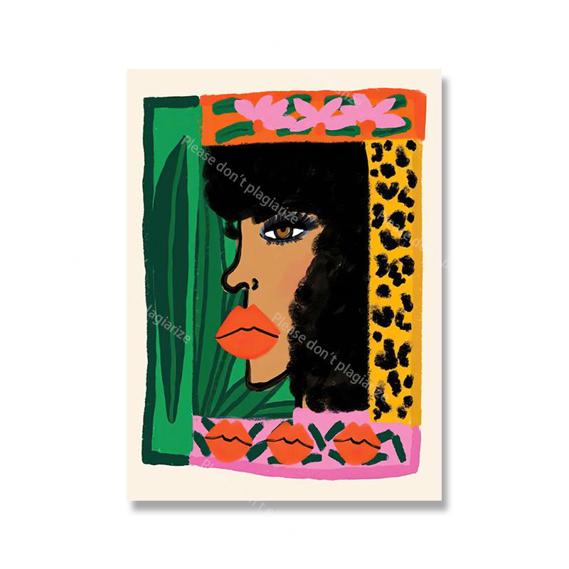 Colorful Abstract Ancient Egypt Snake Leopard Woman Wall Art Canvas Painting Posters And Prints Wall Pictures For Bedroom Decor