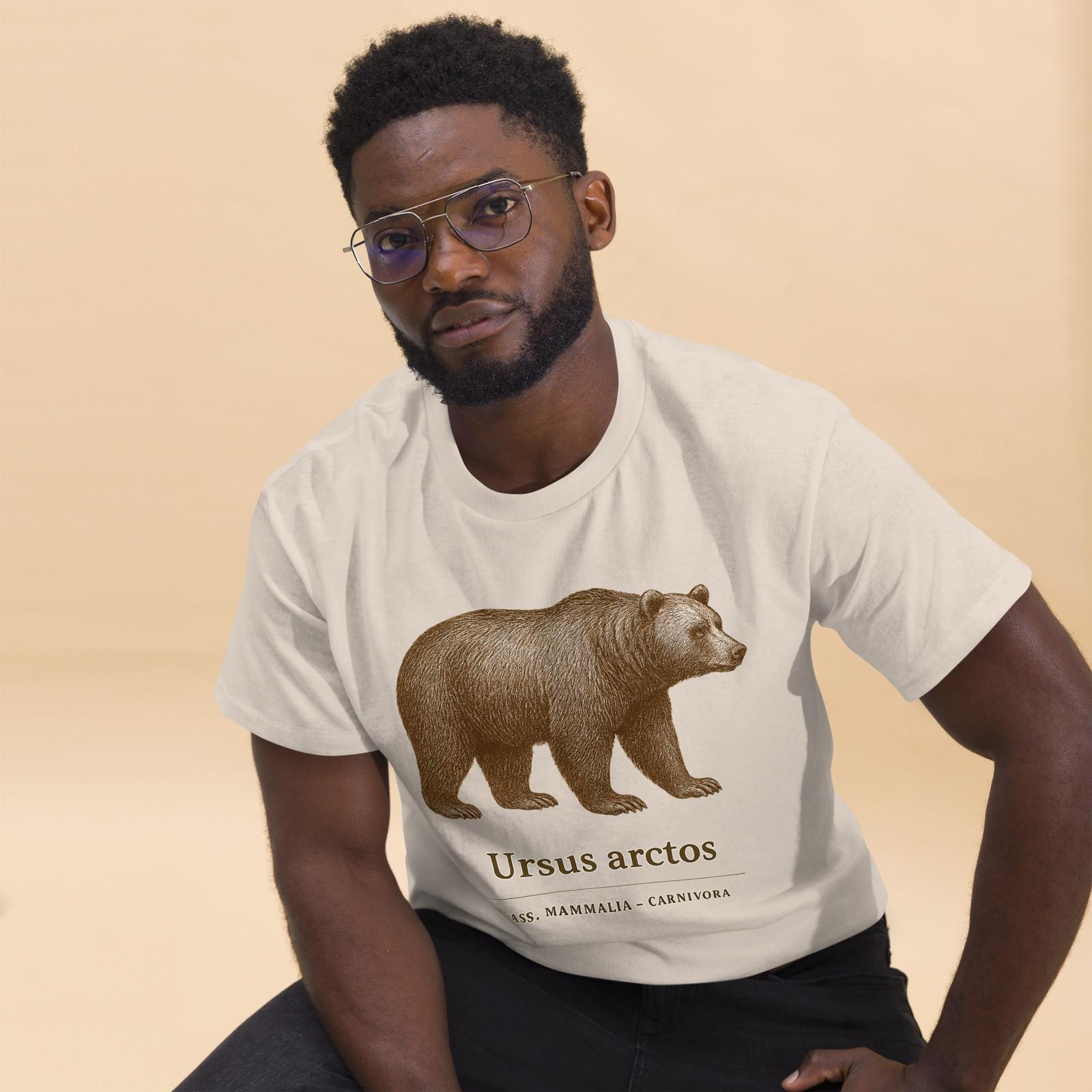

Vintage Brown Bear T-Shirt Mens Womens Tees Top – Ursus arctos Wildlife Animal Nature Gift Tee 2XL