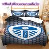 Leeds United Pattern Bedding,Quilt Set Quilt Cover Pillowcase Home Birthday Gift (1*duvet cover+2*pillowcase,without core)