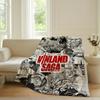 Anime Vinland Saga Blanket For Sofa Office Bed Plane Travel Sleep Read Relax Camping Soft And Warm