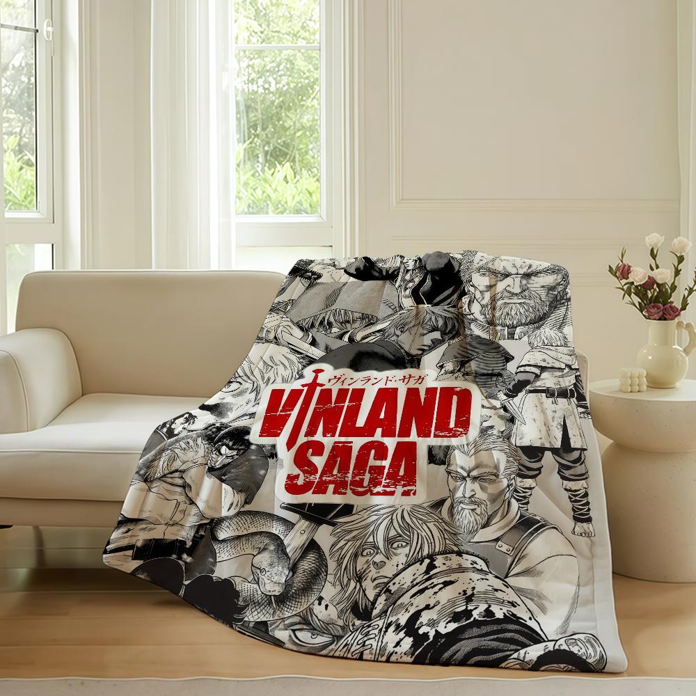 Anime Vinland Saga Blanket For Sofa Office Bed Plane Travel Sleep Read Relax Camping Soft And Warm