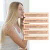 5pcs Disposable Bamboo Comb Stitching Phyllostachys Pubescens Hair Brush for Hotel