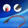 SAE to 2Pin Wire Adapter Power Cable 30/100cm Length 14AWG Tinned Copper Cores Compatible for DC12/24V Charging Systems