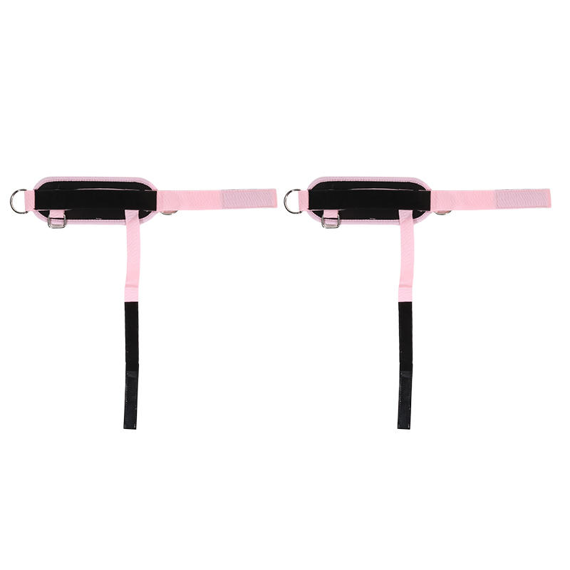 Nylon Ankle Strap Leg Glute Strength Training Band Adjustable Buckle Gym Home Accessory One Size розовый