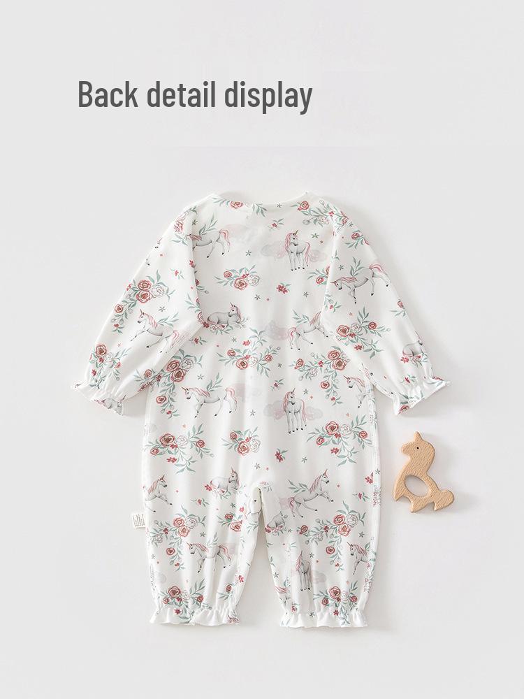 Spring & Autumn Princess Jumpsuit for Baby Girls - Pure Cotton, Class A, Sweet Outdoor Bodysuit