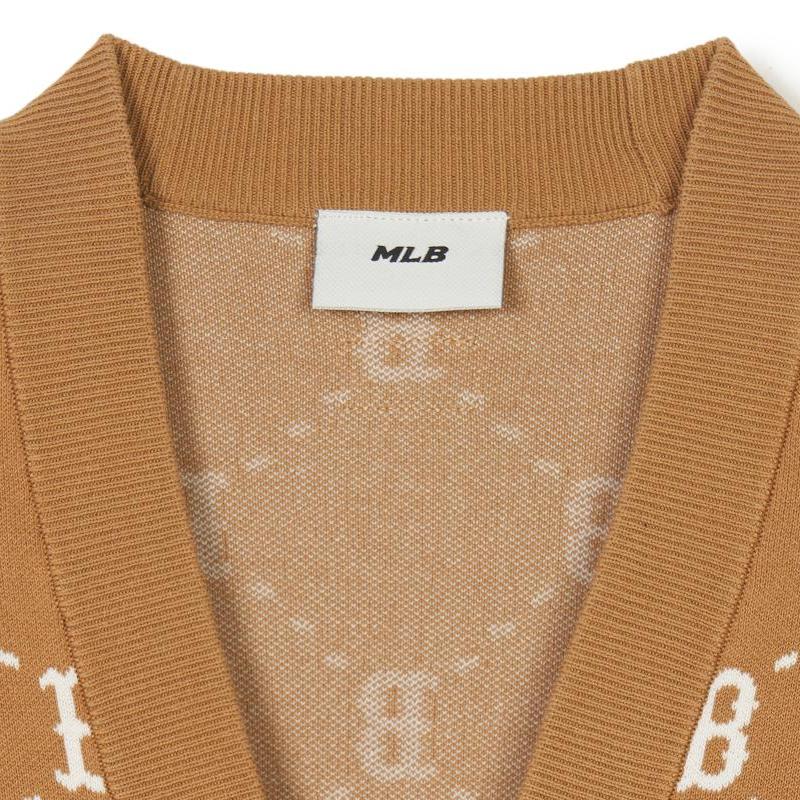 New MLB Boston Red Sox Knitwear Unisex Brown 3AKCM0241-43CAL