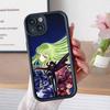 Anime Lelouch Phone Case for iPhone 17 16 15 14 13 12 11 Air Pro Max Plus Black Soft TPU Shockproof Cover