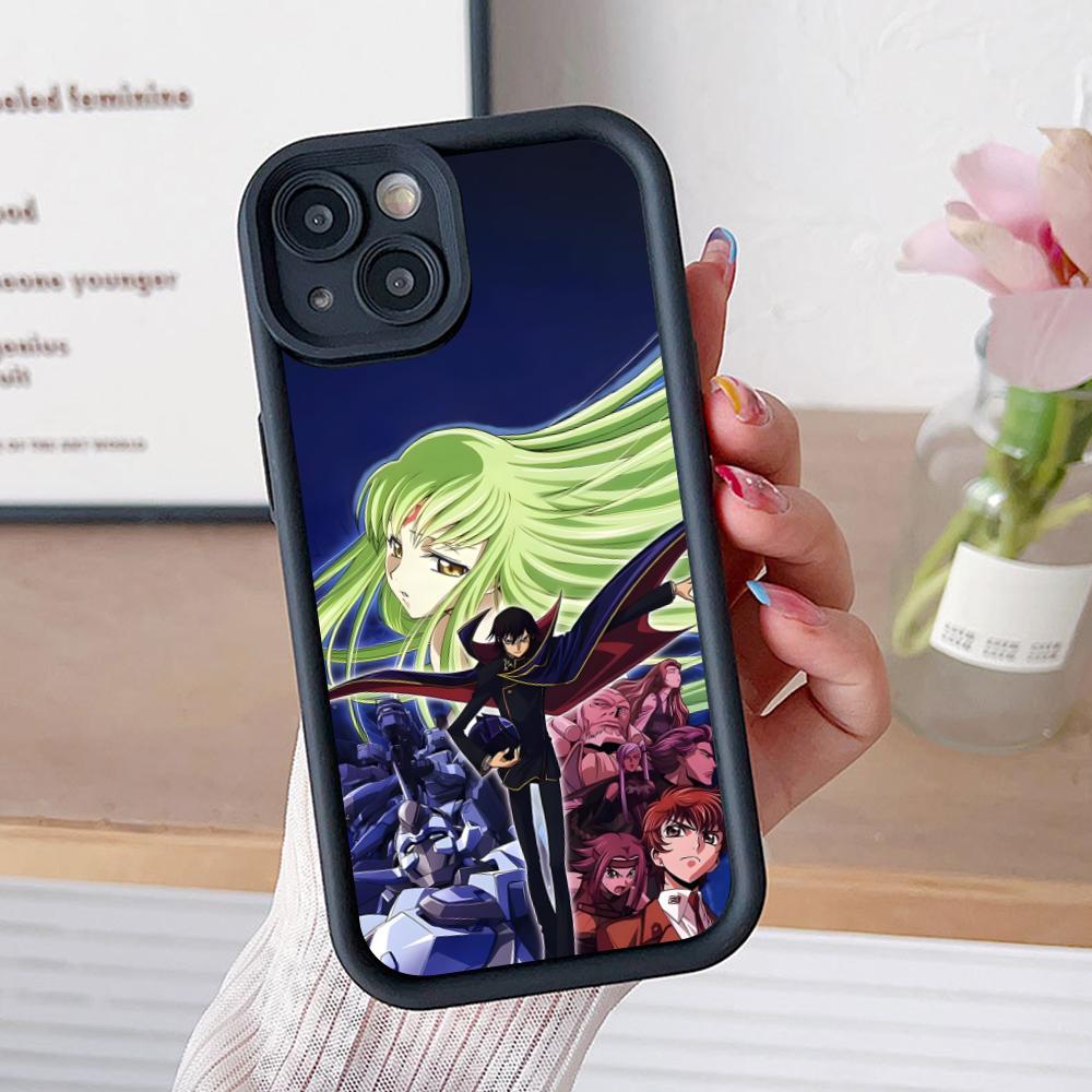 Anime Lelouch Phone Case for iPhone 17 16 15 14 13 12 11 Air Pro Max Plus Black Soft TPU Shockproof Cover