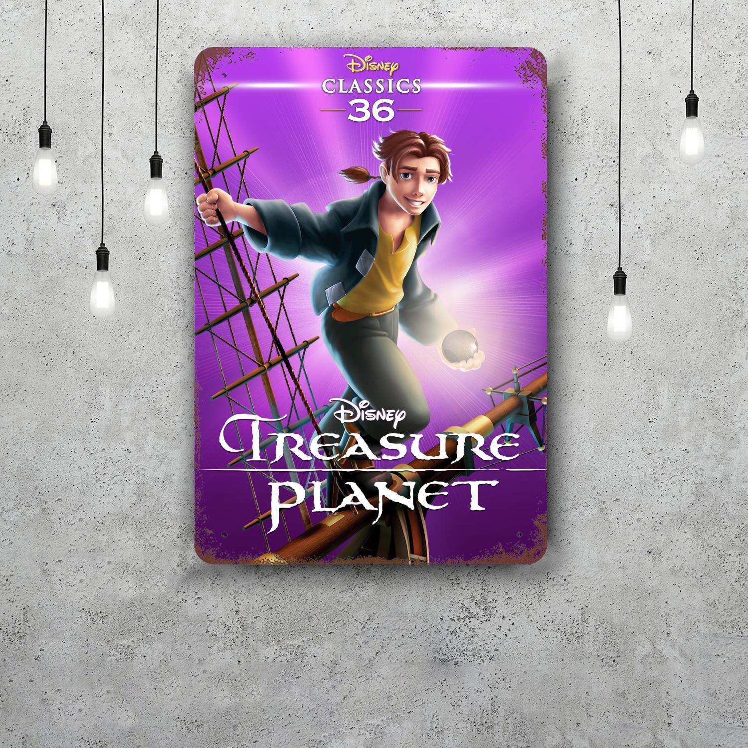 

Treasure Planet Metal Signs wall decor Vintage Tin Signs Captain Metal Poster Decor for Bar Pub Club Wall Decoration 20x30cm（7.8x11.8inch）