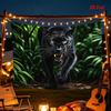 1Pc Black Panther Tapestry Wall Hanging, Decorative Fabric Poster for Bedroom, Living Room, Dorm & Home Decor
