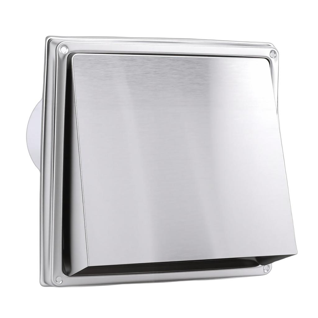 Hooded Wall Vent 6in with Screen Damper Exhaust Vent Cover Cap Outdoor Kitchen Range Hood Dryer Ventilation Kit House