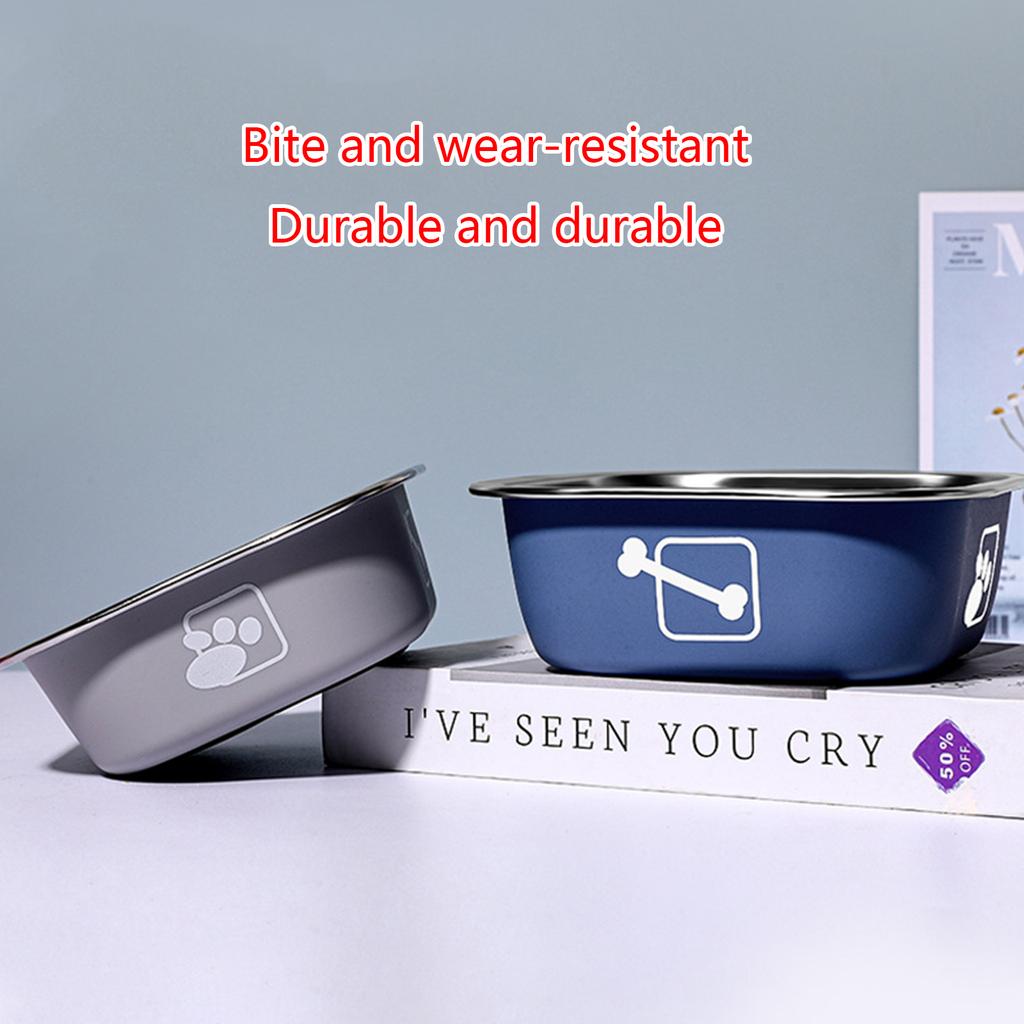 Dogs Bowl Stainless Steel Cat Bowl Pet Bowl Anti Slip Dog Bowl Cat Feeding Bowl Dog Water Bowl Pet Feeding Bowl Portable