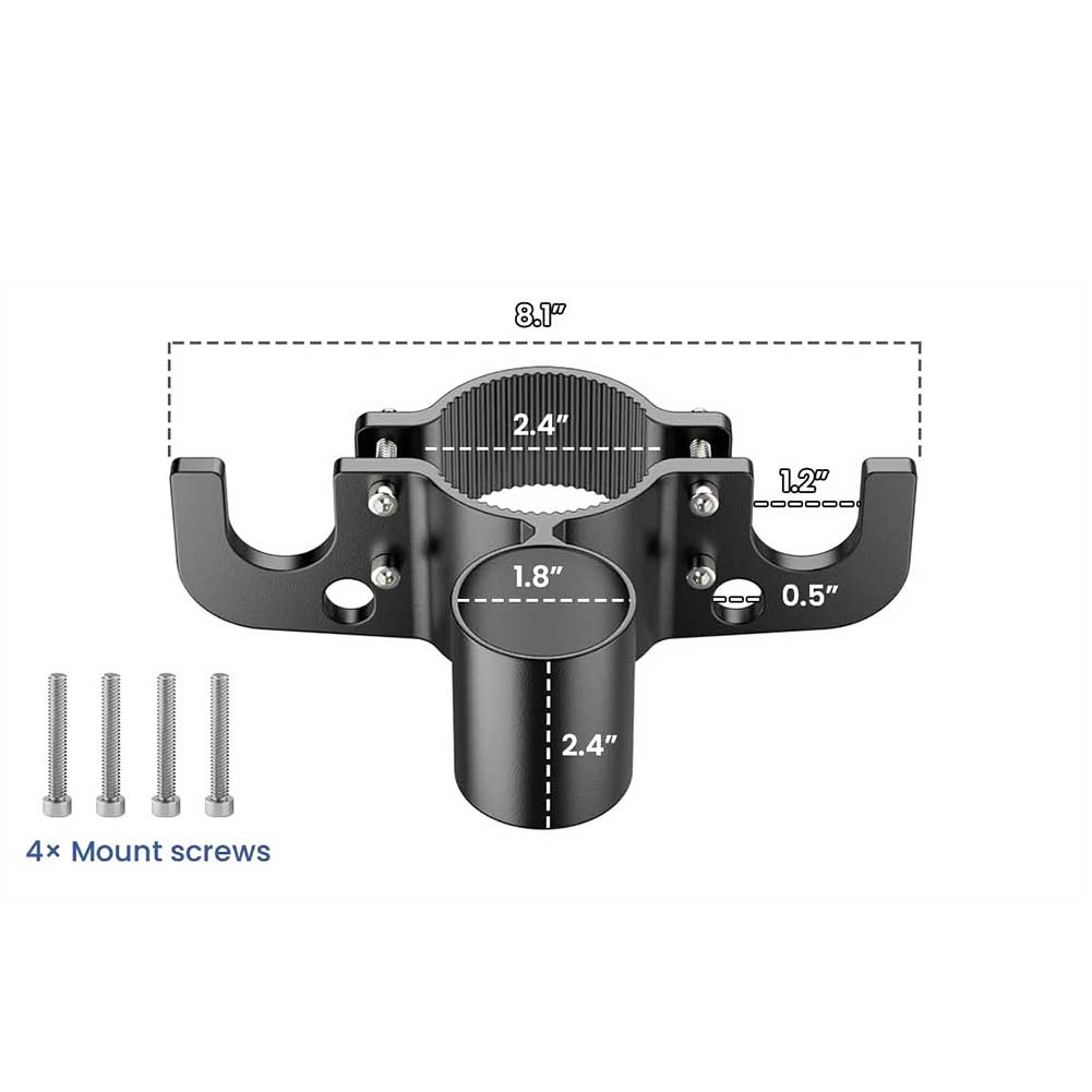 Aluminum RV Towing Chain Organizer Heavy Duty 7 Way Cable Holder For Trailer Camper Tongue Jack Mounting Accessories