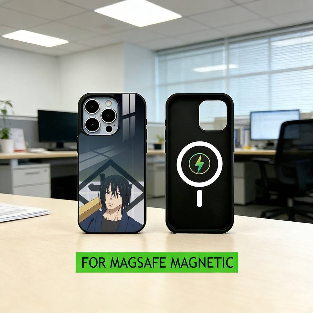 

Benimaru Shinmon Fire Force Logo Phone Case For iPhone17,16,15,14,13,12,11 Plus,Pro Magnetic For Magsafe Wireless Charging iPhone15