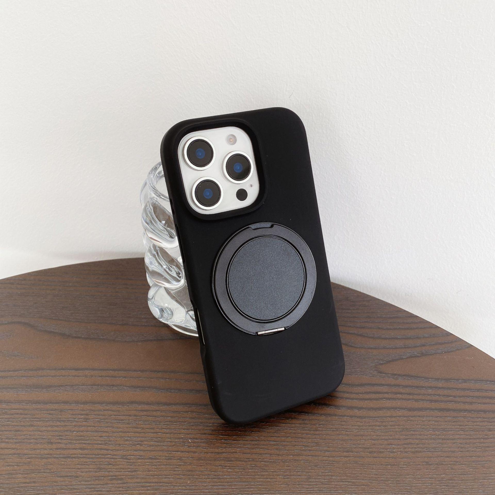 iPhone 17 Pro Max Case: 360° Rotating Magnetic Stand, Apple 15 Liquid Silicone Skin-Feel iPhone 17 Pro