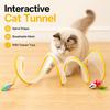 Flexible Spiral Structure Kitten Play Tunnel Interactive Cat Tunnel  Kitten Exercise