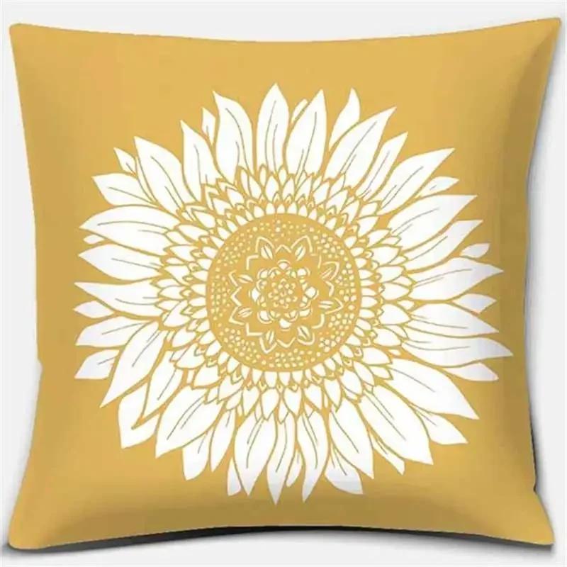 Leuchtend Gelb Einfache Geometrische Serie Kissen Geschenk Heim Büro Dekoration Schlafzimmer Sofa Autokissenbezug