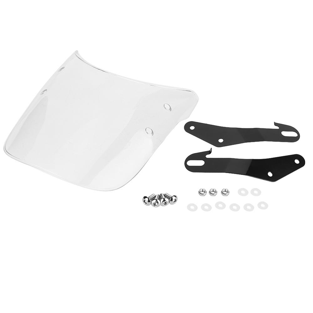 Motorcycle Headlight Cover Windshield Windscreen Wind Protection Transparent