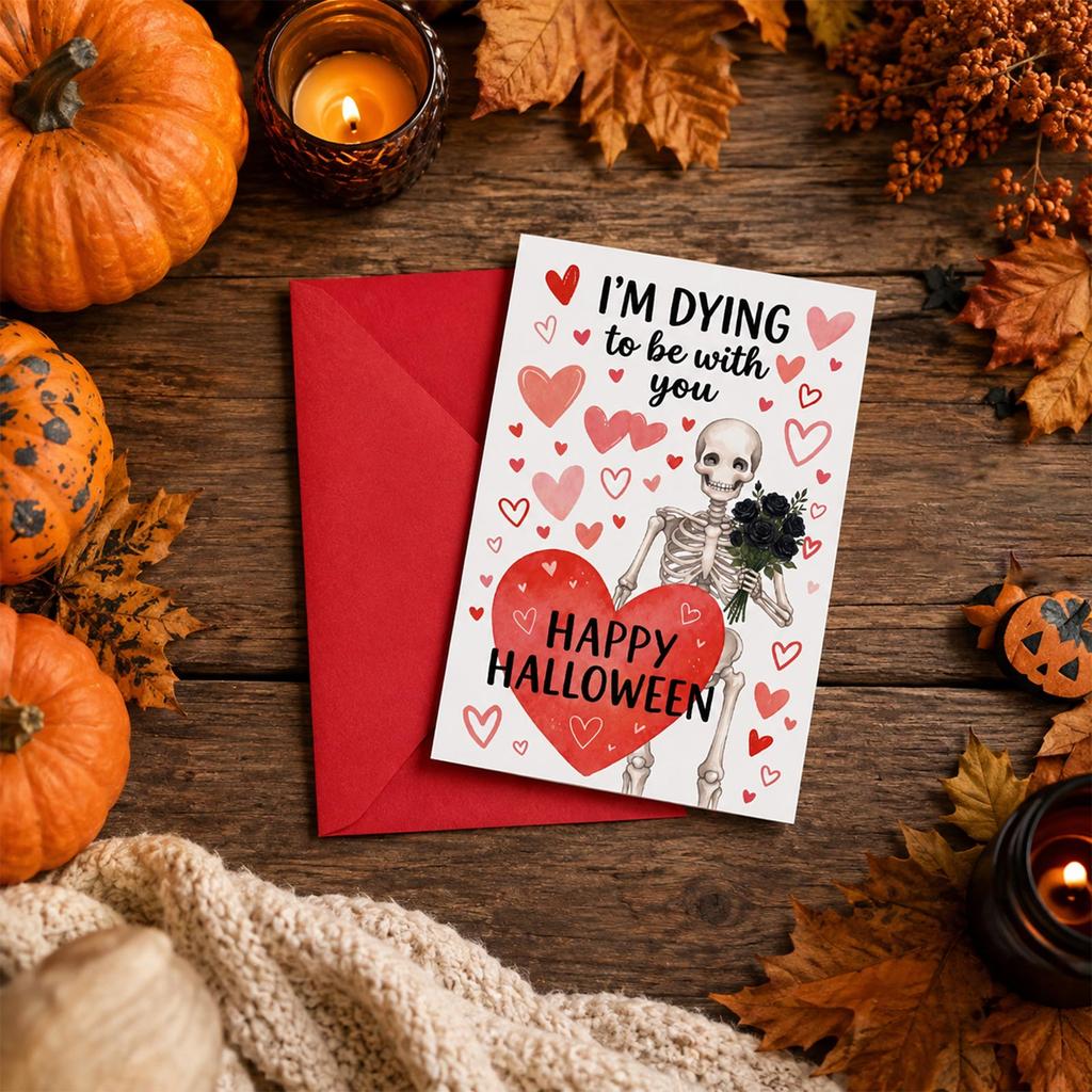 Halloween Greeting Card Set for Kids and Adults with Cute Designs for Gifting and Parties