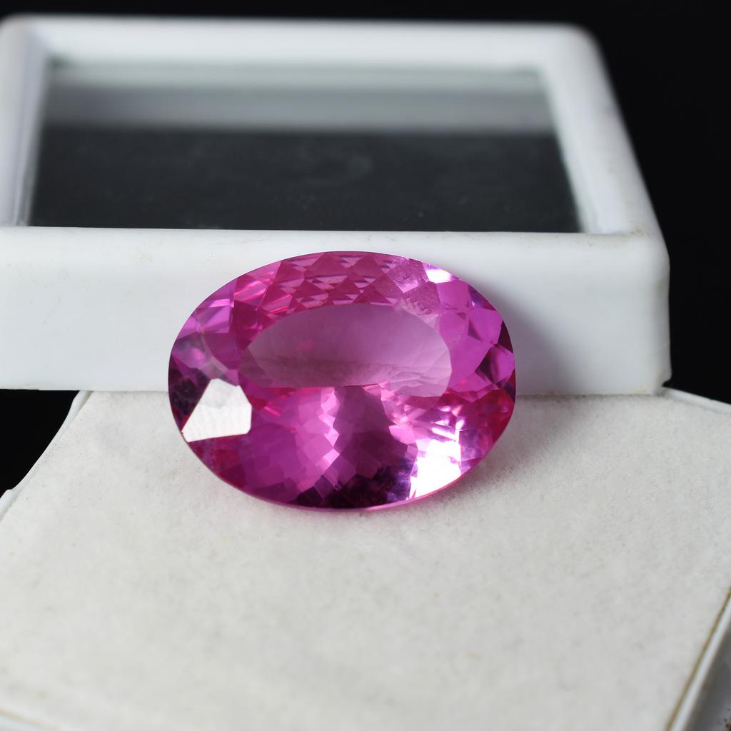 Extremely Rare Natural Pink Ruby 18.55 Carat Oval Cut CERTIFIED Loose Gemstone