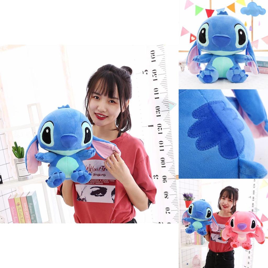 Large Cuddly Soft Disney Lilo Stitch Stitch Angel Plush Toy