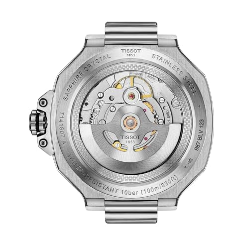 Tissot T-Race Watch with Bracelet and Blue Dial, Officially Imported, Model T1418071104100