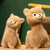 Yousheng Alpaca Plush Toy Stuffed Animal Alpaca Doll Hug Pillow Lifelike Alpaca Plushie Soft Fluffy Cushion Gift for Christmas Birthday