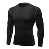 Men's Quick-Dry Autumn Training Tights with Sweat-Wicking Long Sleeves for Running, Basketball, and Fitness