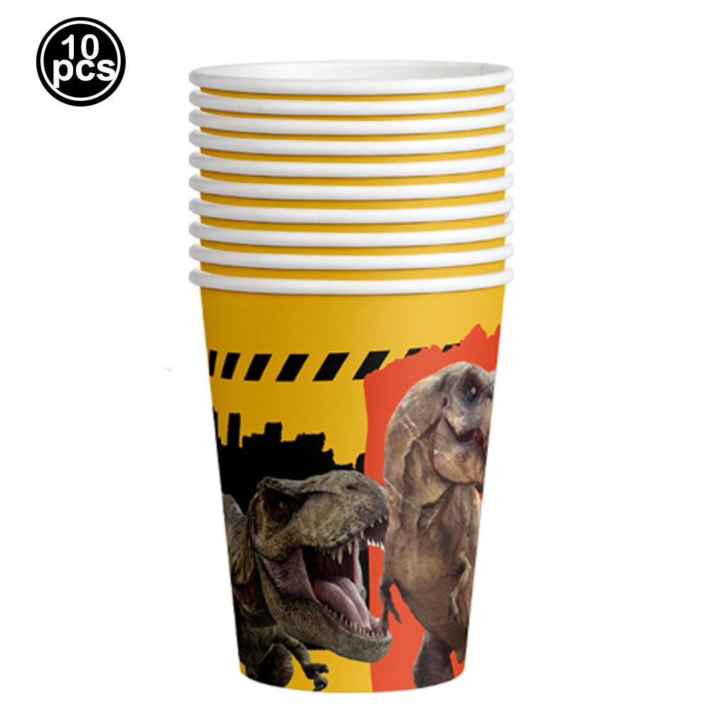 

Dinosaur Party Decors Disposable Tableware Paper Plates Cups Napkins Balloons for Party Decorations Kids Birthday Party Supplies