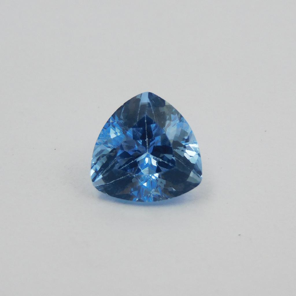 Natural Blue Sapphire Loose Gemstone Trillion Shape 9.65 Ct September Birthstone for Gem Collections
