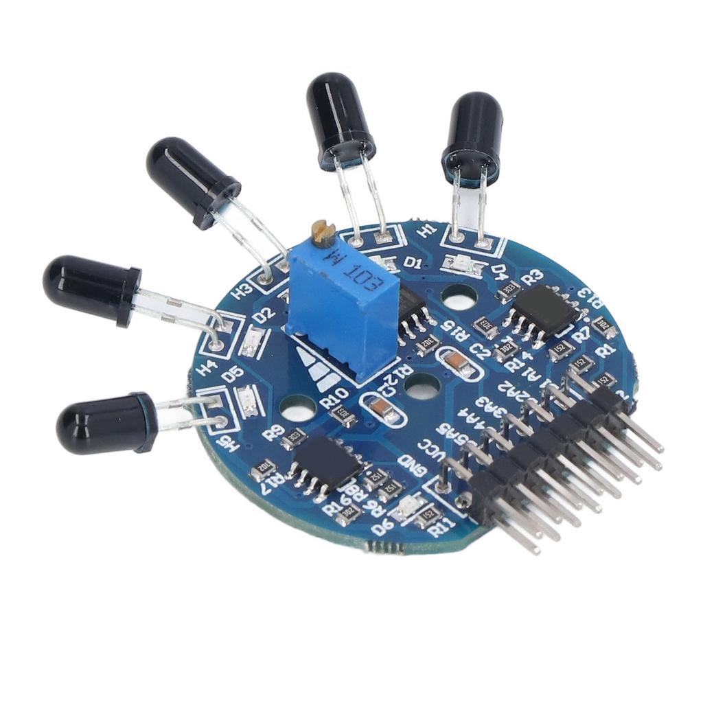 Módulo Sensor de Llama de 5 Vías Placa Sensor de Extintor de Fuego con Indicador Salida Digital Analógica