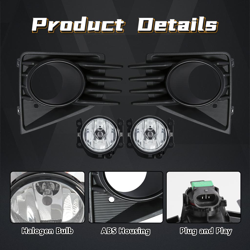 For Mitsubishi Attrage Mirage 2020 2021 Fog Lamp DRL Daytime Running Light Halogen Daylight Cover Grill Bezel Wire Harness
