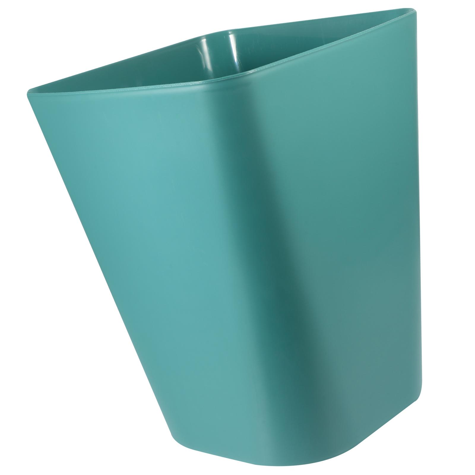 

Square Trash Can Large Capacity White Color Plastic Garbage Bin Bathroom Bedroom Office Use Design Kitchen Waste синій