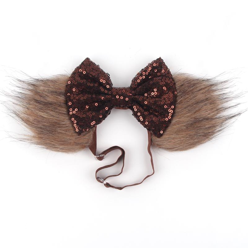 Disney 3,3" Minnie Mickey Ohr Elastische Stirnbänder Neugeborenen Mode Glitzer Verstellbares Haarband Baby DIY Haarschmuck Festival Reise