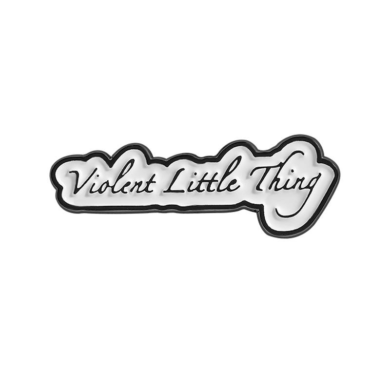 

Book Lover Series Enamel Pins Certified Book Addict Violent Litle Thing Brooches Lapel Badge Jewelry Gifts for Bookworm Friends