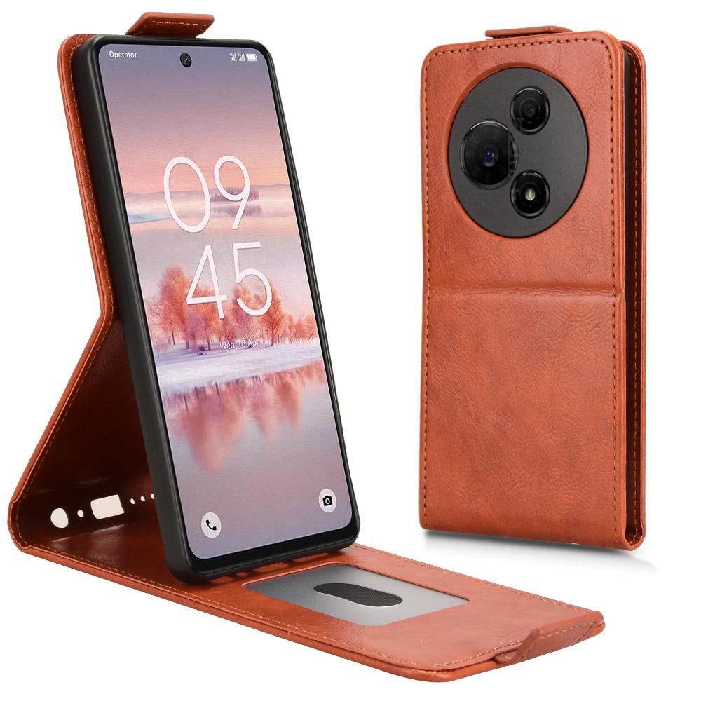 

Для TCL 60 NxtPaper 4G Чохол-підставка Магнітна застібка Вертикальний фліп Шкіряний чохол для телефону з тримачем для карт Orange