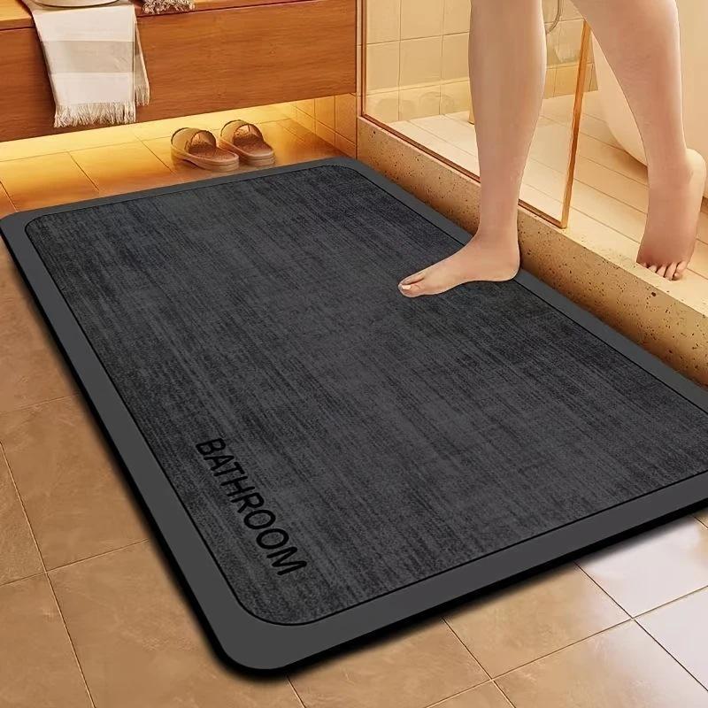 Diatom Mud Non-slip Absorbent Floor Mat for Bathroom, Toilet, Kitchen, and Heated Floors