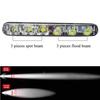 2X 6 LED Super White High Power Car DRL Daytime Running Light Fog Lamp Universal