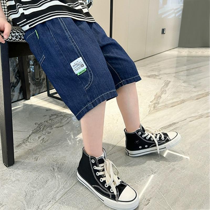 Children's Pants, Boys' Summer Shorts, Big Children's Denim Pants, Summer Thin Sports Trendy Pants