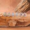 Sapphire Topaz Peridot Aquamarine Natural Color Treasure Ring Women'S Set S925 Silver Earrings