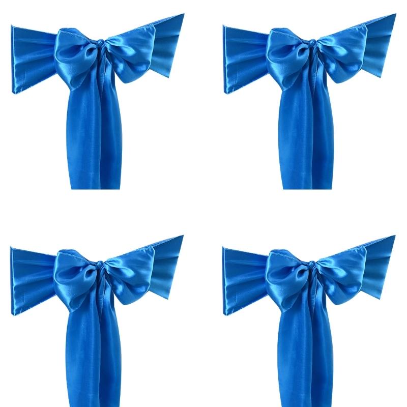 Stuhl Schleifen Bänder Stuhlband Für Event Dekoration Einschließlich Hochzeiten Geburtstage Feiertagspartys In Lebendiger Farbe 4 Stück