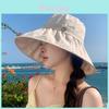 Summer Fashion Sun Hat For Women With Large Brim Breathable Polyester Sunshade Casual Outdoor Travel