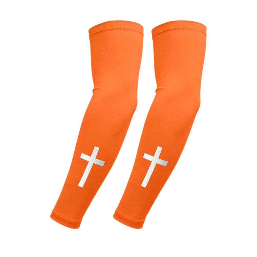 

Cooling Effect Sports Cooling Arm Sleeve Elastic Fabric Cycling Cross Sleeves Outdoor Fishing оранжевый