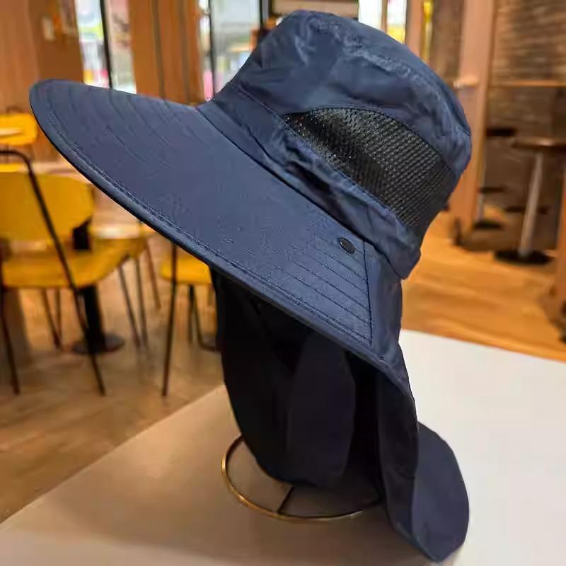 

Универсальная шляпа в минималистичном однотонном стиле, унисекс, с вентилируемым козырьком, для пеших прогулок тёмно-синий