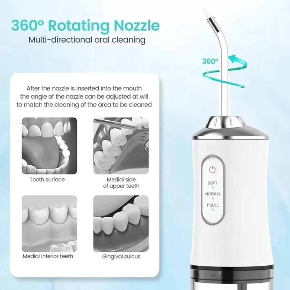 220ml Electric Oral Irrigator 3 Modes Dental Water Flosser Mouth Washing Machine Household