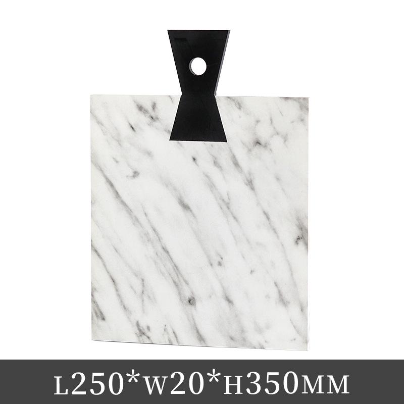 Simple Modern Irregular Geometric Faux Marble Tray for Coffee Table or Office Décor