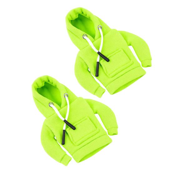 2Pcs Mini Goose Hoodie 7 Inch Desk Goose Outfit Tabletop Goose Statue Costume for Magnetic Goose Figurine Key Holder Table Decor